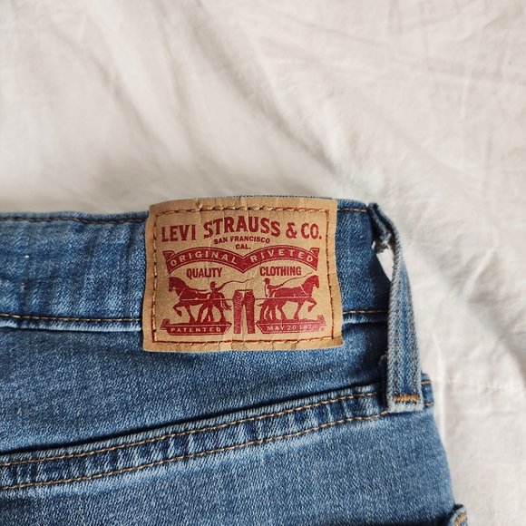 LEVI'S Premium 721 High-Rise Skinny Jeans Sz 25 - Picture 4 of 5